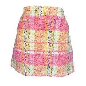 Attyre womens colorful skorts front pockets shorts inter grated stretch sz 12